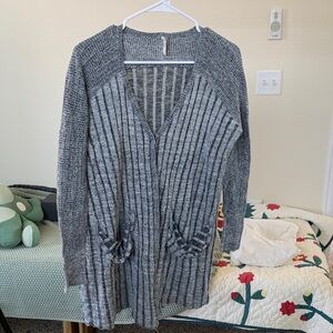 Free People Heather Gray Women's Cardigan